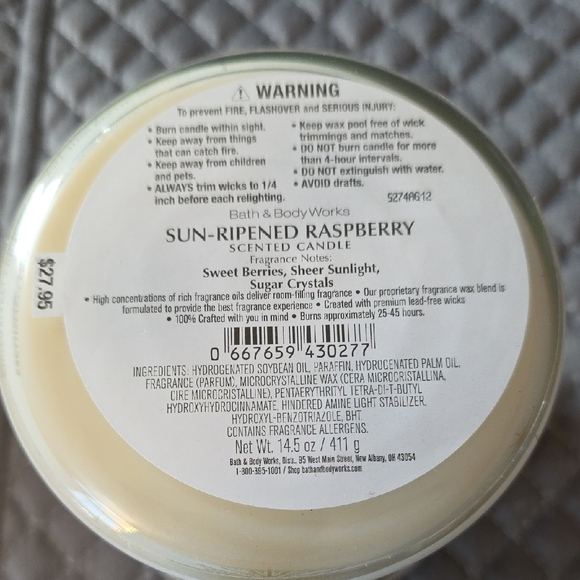 Bath & Body Works Birthday Vanilla Bean Candle Holder - Pink & Gold - Picture 5 of 10